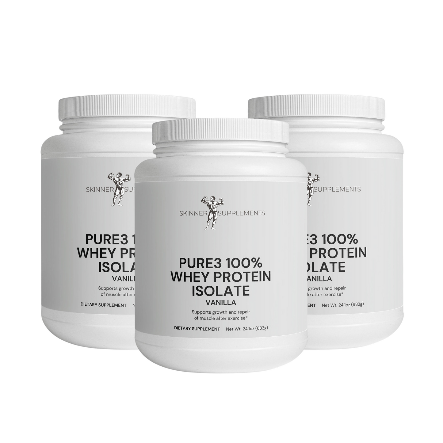 Pure3 100% Whey Protein Isolate (Vanilla)
